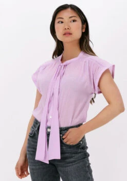 Lila Scotch & Soda T-shirt Short Sleeve Scarf Relaxed Shirt