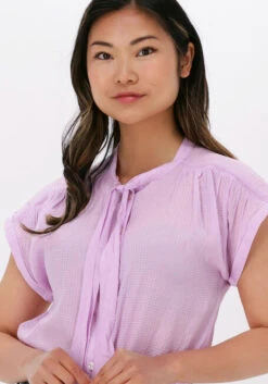 Lila Scotch & Soda T-shirt Short Sleeve Scarf Relaxed Shirt -Minus Verkaufsgeschäft 221421 3