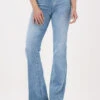 Blaue 7 For All Mankind Flared Jeans Lisha Slim Illusion -Minus Verkaufsgeschäft 221882 1