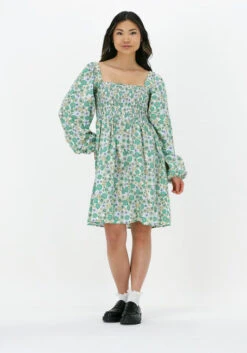 Grüne Envii Minikleid Enlori Ls Dress Aop 6731
