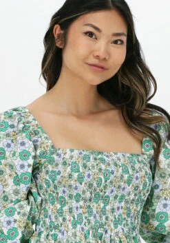 Grüne Envii Minikleid Enlori Ls Dress Aop 6731 -Minus Verkaufsgeschäft 221947 3