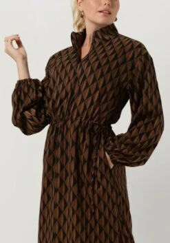 Braune Gestuz Midikleid Lithilde Long Dress -Minus Verkaufsgeschäft 222792 3