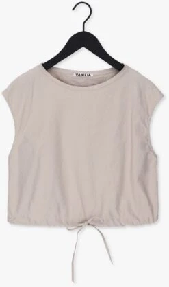 Sand Vanilia Top Dry Linnen Tank Cord -Minus Verkaufsgeschäft 222915 5