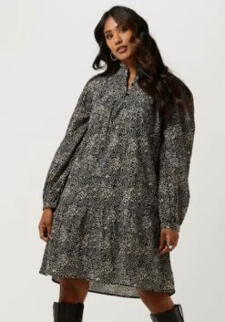 Schwarze Pom Amsterdam Midikleid Dress 7050