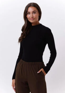 Schwarze Modström T-shirt Krown Ls T-neck