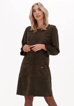 Grüne Summum Minikleid Dress Bonded Suedine