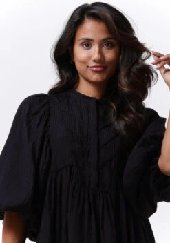 Schwarze Bruuns Bazaar Midikleid Cyclamen Sarine Dress -Minus Verkaufsgeschäft 224454 3