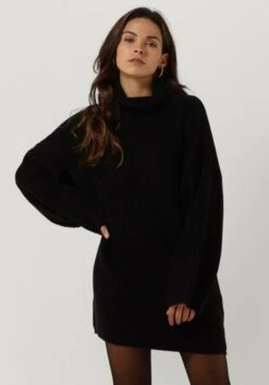 Schwarze Another Label Minikleid Myra Knitted Pull L/s