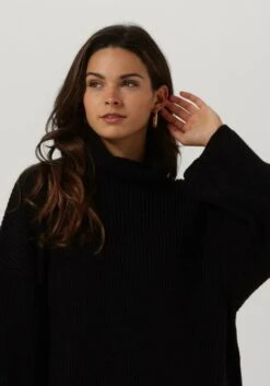 Schwarze Another Label Minikleid Myra Knitted Pull L/s -Minus Verkaufsgeschäft 225172 3