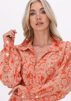 Orangene Vanilia Bluse Ikat Flower Anorak -Minus Verkaufsgeschäft 225515 3