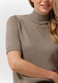 Braune Minus Top Lima Roll Neck Knit -Minus Verkaufsgeschäft 226022 3