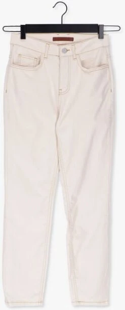 Ecru Simple Straight Leg Jeans Lena -Minus Verkaufsgeschäft 226355 5