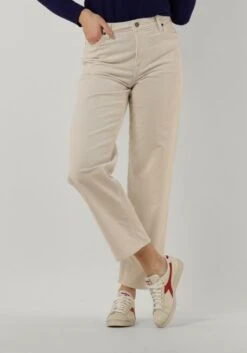 Weiße Lee Wide Jeans Wide Leg Long