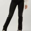 Schwarze Co'couture Straight Leg Jeans Denny Slit Jeans -Minus Verkaufsgeschäft 227003 1