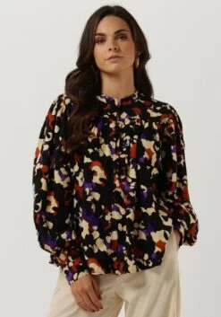 Mehrfarbige/bunte Selected Femme Bluse Holda Ls Top