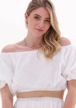 Weiße Na-kd Top Off Shoulder Anglais Topc -Minus Verkaufsgeschäft 231816 3