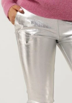 Silberne Est'seven Legging Est’chino Stretch Leather -Minus Verkaufsgeschäft 233228 3