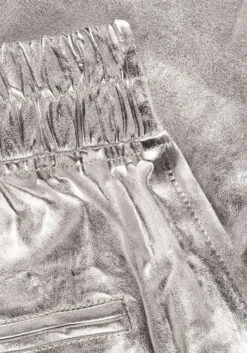 Silberne Est'seven Legging Est’chino Stretch Leather -Minus Verkaufsgeschäft 233228 6