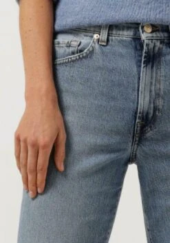 Blaue 7 For All Mankind Straight Leg Jeans Tall Logan Strovepipe Higher With Unrolled Hem -Minus Verkaufsgeschäft 233620 3