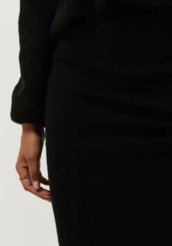 Schwarze Calvin Klein Midirock Knitted Skirt -Minus Verkaufsgeschäft 234650 3