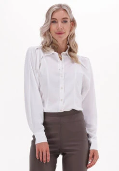 Ecru Knit-ted Bluse Lize Blouse