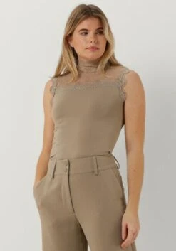 Beige Minus Top Vanessa High Neck