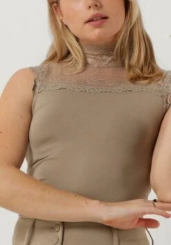 Beige Minus Top Vanessa High Neck -Minus Verkaufsgeschäft 235428 3