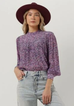 Lilane Scotch & Soda Bluse Pintuck Blouse With Ruffle Collar