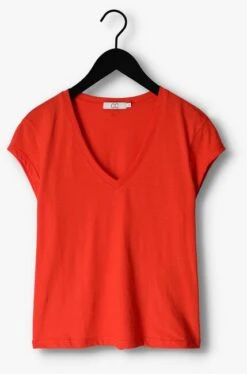 Rote Cc Heart T-shirt Basic V-neck T-shirt -Minus Verkaufsgeschäft 236982 5