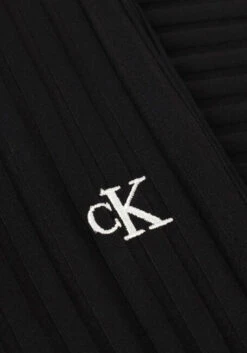 Schwarze Calvin Klein Schlaghose Elongated Rib Pants -Minus Verkaufsgeschäft 237310 6