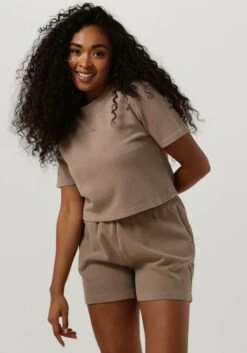 Hellgrau Calvin Klein T-shirt Waffle Tee