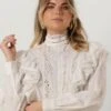 Weiße Y.a.s. Bluse Yasmotana Ls High Neck Top S -Minus Verkaufsgeschäft 237326 1