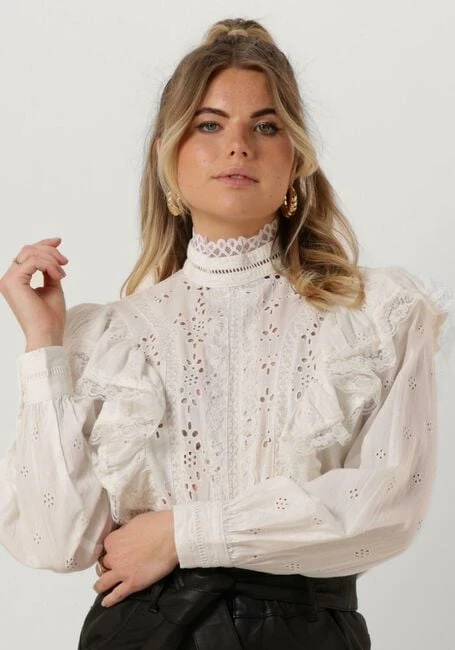 Weiße Y.a.s. Bluse Yasmotana Ls High Neck Top S