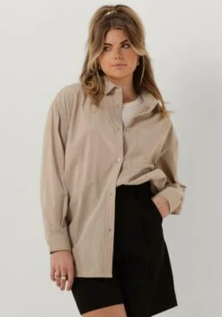 Beige Esmé Studios Bluse Ruby Ls Shirt - Gots