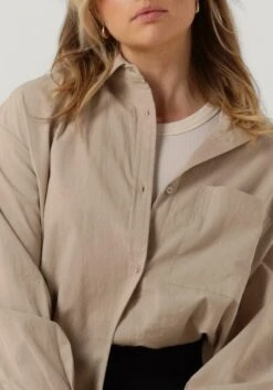 Beige Esmé Studios Bluse Ruby Ls Shirt - Gots -Minus Verkaufsgeschäft 237383 3