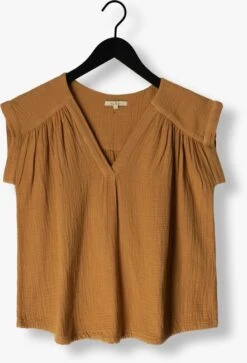 Camelfarbene Circle Of Trust Top Pien Blouse -Minus Verkaufsgeschäft 237511 5