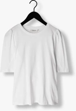 Weiße Msch Copenhagen T-shirt Tiffa Organic 2/4 Puff Tee -Minus Verkaufsgeschäft 238224 5