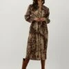 Braune Summum Midikleid Dress Animal Seersucker -Minus Verkaufsgeschäft 238257 1