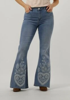 Blaue Fabienne Chapot Flared Jeans Eva Extra Flare Embro 155