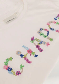 Nicht-gerade Weiss Fabienne Chapot T-shirt Flower Chapot T-shirt 301 -Minus Verkaufsgeschäft 238956 6