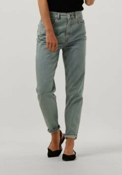 Blaue Selected Femme Mom Jeans Slfgrace Felina Hw Mom Greencast Jeans