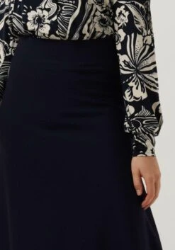 Dunkelblau Vanilia Double Punto Midi Skirt -Minus Verkaufsgeschäft 239536 3