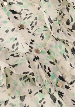 Minze Summum Top Blouse Green Spot Print Sleeveless -Minus Verkaufsgeschäft 240467 6