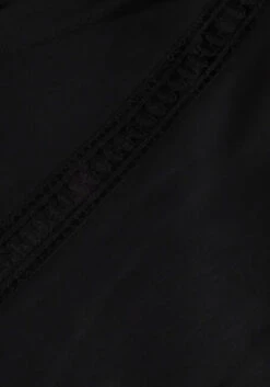 Schwarze Summum Bluse Top Lace Accent Tencel/cotton -Minus Verkaufsgeschäft 240483 6