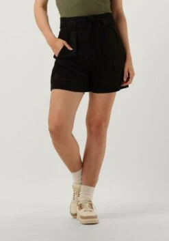 Schwarze Scotch & Soda Kurze Hose High Rise Belted Shorts