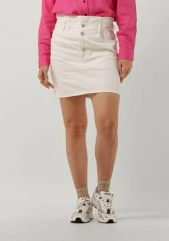 Nicht-gerade Weiss Scotch & Soda The Break Mini Skirt - Garment Dye Colours
