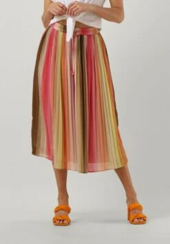 Mehrfarbige/bunte Scotch & Soda Plisseeröcke Pleated Chiffon Midi Skirt