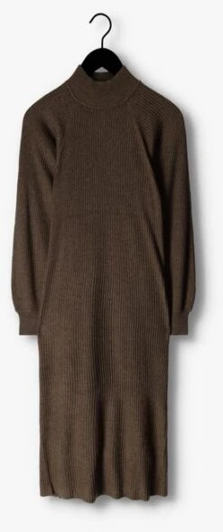 Braune Selected Femme Midikleid Slfnappy Ls Knit Dress B -Minus Verkaufsgeschäft 241438 5