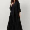 Schwarze Devotion Maxikleid Kamares