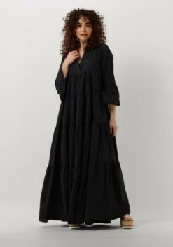 Schwarze Devotion Maxikleid Kamares